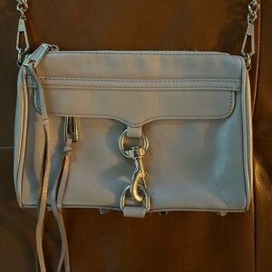 Rebecca Minkoff Bone Color Crossbody Handbag Purse With Gold Studs & Hardware
